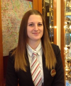 Anna-Carina Schiefert, Receptionist at Hotel Stefanie Vienna