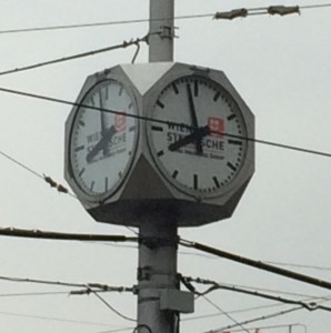 Special public clock in Vienna
