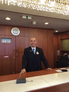 Stefan Pfanner, Receptionist at Hotel City Central