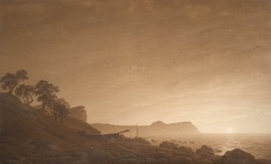 Caspar David Friedrich, Blick auf Arkona mit aufgehendem Mond, um 1805-06, Albertina, Wien